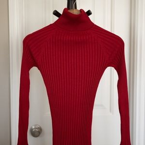 Red Turtle neck long sleeve sweater